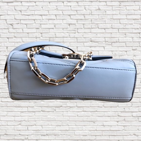 🎉HP🎉MICHAEL KORS • Serena Leather Studded Shoulder Bag & Coinpurse • Pale Blue - Picture 5 of 10